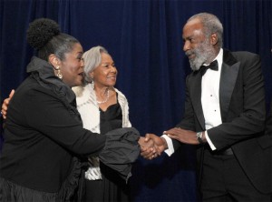Coca-Cola executive Ingrid Saunders Jones, (right) during a Jackie Robinson Foundation awards program, will retire from the company and the Coca-Cola Foundation on June 1 after 30 years of service. (Courtesy photo).