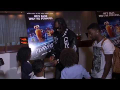 Snoop Dogg and kids attend advance screening of animated movie "Turbo
