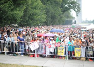 Marchers, undeterred by light rain, marched on Washington Wednesday to renew the dream (NNPA Photo by Freddie Allen).