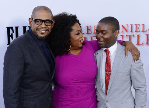 Cast members Forest Whitaker, Oprah Winfrey and David Oyelowo (L-R) attend the premiere of Lee Daniels' motion picture biographical drama "The Butler" at Regal Cinemas at L.A. Live Stadium 14 in Los Angeles on August 12, 2013. "The Butler" tells the story of an African-American's eyewitness accounts of notable events of the 20th century during his tenure as a White House butler. UPI/Jim Ruymen