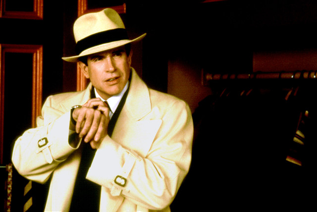Warren Beatty stars in the 1990 film 'Dick Tracy'. Photograph by Everett Collection