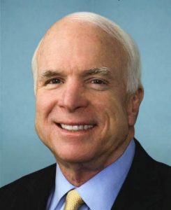 Senator John McCain (R-Ariz.) supports military intervention in Syria.