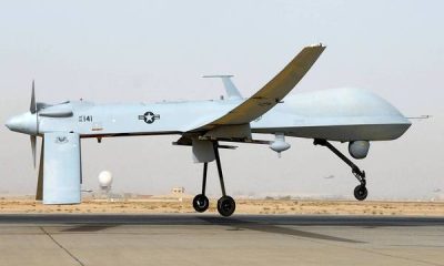 This undated US Air Force photo shows an MQ-1 Predator unmanned aircraft as it prepares for takeoff in support of operations in Southwest Asia. Iranian fighter jets fired on an unarmed US drone in the Gulf last week and missed, the Pentagon said November 8, 2012, warning that the United States stood ready to protect its forces in the region. "They intercepted the aircraft and fired multiple rounds," spokesman George Little told a news conference. The US military plane was "never in Iranian air space" and came under fire on November 1 from SU-25 fighters off the Iranian coast over international waters, he said. The MQ-1 Predator, a turboprop plane that flies at a much slower speed than the fighter jets, was pursued further by the Iranian warplanes but not fired on again. The Predator later returned safely to an unspecified military base in the region, Little said. The Predator was intercepted about 16 nautical miles off the Iranian coast, beyond Iran's territorial waters that extend 12 nautical miles off the country's shore, he added. = RESTRICTED TO EDITORIAL USE - MANDATORY CREDIT " AFP PHOTO / US AIRFORCE/JULIANNE SHOWALTER/" - NO MARKETING NO ADVERTISING CAMPAIGNS - DISTRIBUTED AS A SERVICE TO CLIENTS = JULIANNE SHOWALTER/AFP/Getty Images ** TCN OUT **