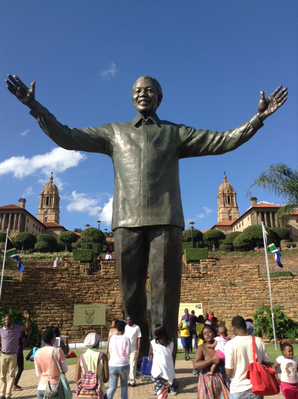 Mandela's 24-foot statue in Pretoria (NNPA Photo by George E. Curry)