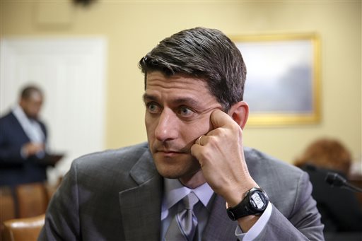 House Budget Committee Chairman Paul Ryan, R-Wis., goes before the House Rules Committee for final work on his budget to fund the government in fiscal year 2015, at the Capitol in Washington, in this April 7, 2014 file photo. (AP Photo/J. Scott Applewhite, File)