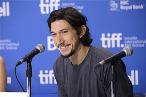 In this Sept. 8, 2013 file photo, Adam Driver attends a news conference for "The F Word" on day 4 of the Toronto International Film Festival in Toronto. The cast of Star Wars: Episode VII was announced Tuesday, Aril 29, 2014, on the official Star Wars website by Lucasfilm. Actors Oscar Isaac, Max von Sydow, John Boyega, Daisy Ridley, Domhnall Gleeson and Driver will be joining the cast. (Photo by Evan Agostini/Invision/AP, File)