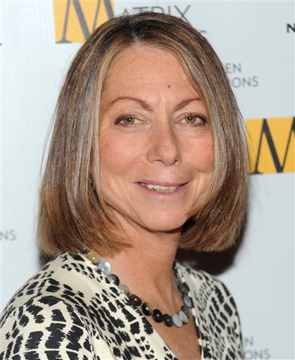 The New York Times managing editor Jill Abramson attends the 2010 Matrix Awards presented by the New York Women in Communications at the Waldorf-Astoria Hotel in this Monday, April 19, 2010  file photo in New York. The New York Times on Wednesday May 14, 2014 announced that executive editor Jill Abramson is being replaced by managing editor Dean Baquet after two and a half years on the job. (AP Photo/Evan Agostini, File)