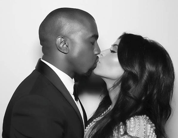 Kanye West and Kim Kardashian (Facebook/Kim Kardashian)