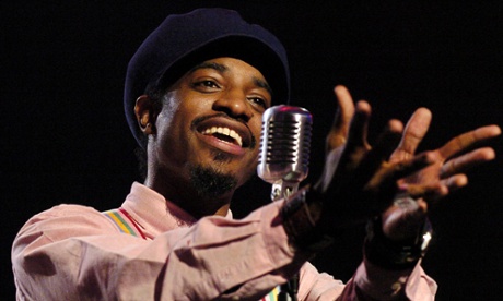 Andre 3000 from the group OutKast performs "Hey Ya" during rehearsals for the 31st annual American Music Awards, Thursday, Nov. 13, 2003, in Los Angeles The awards will be given on Sunday. (AP Photo/Mark J. Terrill)