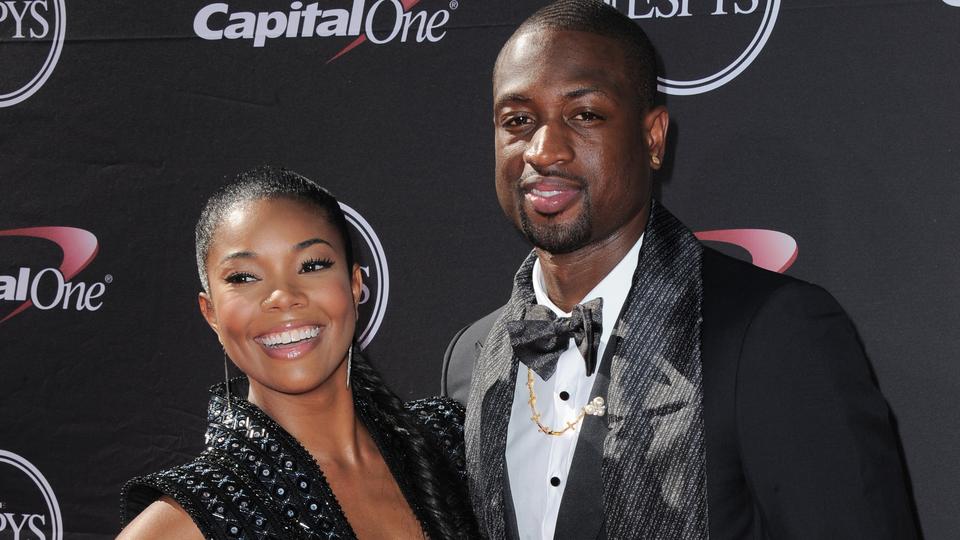 In this July 17, 2013, Actress Gabrielle Union, left, and Miami Heat's Dwyane Wade arrive at the ESPY Awards in Los Angeles. (Jordan Strauss/Invision/AP, File)