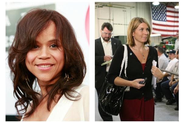 Actress Rosie Perez, left, and Republican political operative Nicolle Wallace, right, are joining the cast of ABC's "The VIew." (Photo: Associated Press)