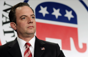 FILE - In this Jan. 24, 2014 file photo, Republican National Committee Chairman Reince Priebus is seen at the RNC winter meeting in Washington. Priebus says the GOP is ready to lead. He delivered a speech at Georgetown University on Thursday outlining a series of “unifying goals” that included an improved immigration system, a strong national defense and conservative family values, among other priorities should Republicans win the Senate majority and make other gains on Election Day. (AP Photo/Susan Walsh, File) (Susan Walsh/AP)