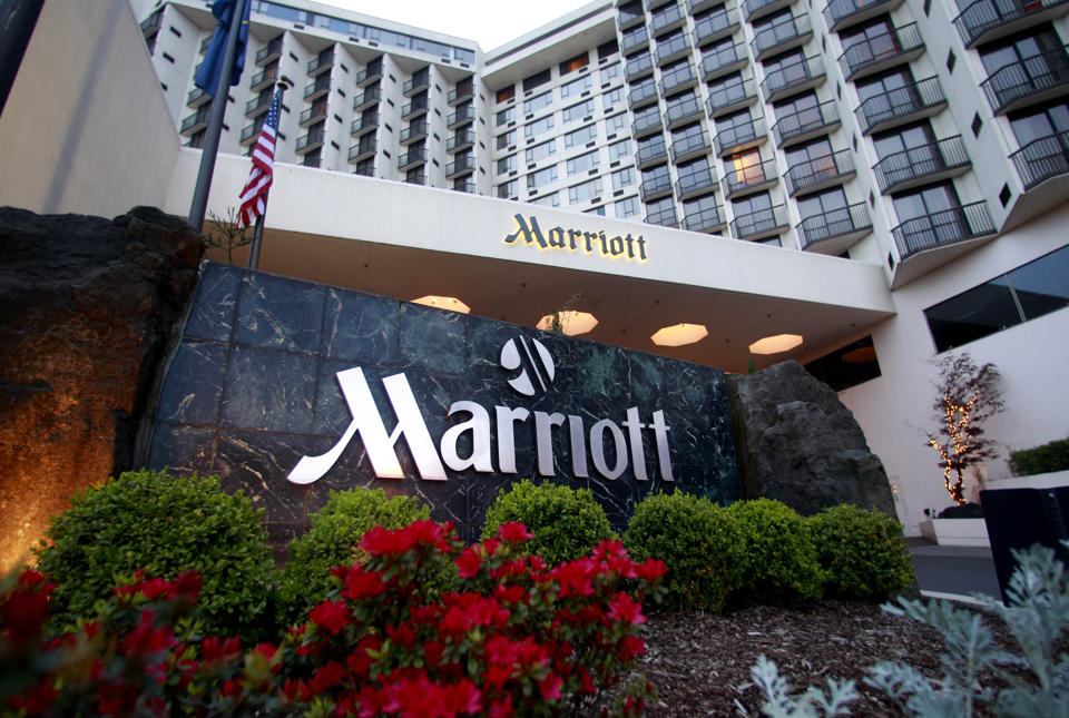 Portland Marriott Downtown Waterfront is shown Wednesday, April 20, 2011, in Portland, Ore. (AP Photo)
