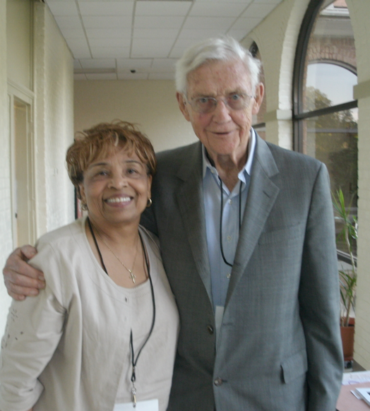 Flonzie Brown-Wright and John Doar at Tougaloo College, 2011 (Photo courtesy Flonzie Brown-Wright).