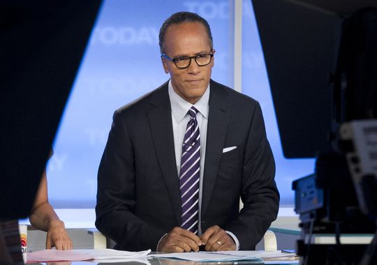 This Sept. 16, 2012 photo released by NBC shows Lester Holt on the set of "Today" in New York. (Charles Sykes/AP Photo)