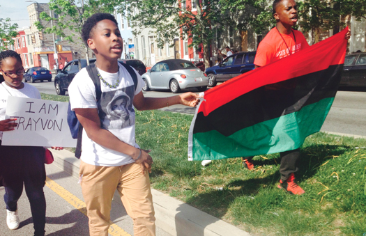 Jerome Lyles, 15, wants effort for justice to keeping going. (Richard B. Muhammad/NNPA Photo)