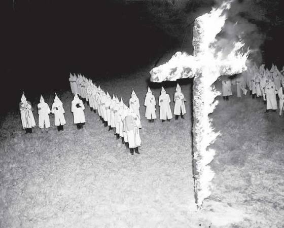 Ku Klux Klan rally in Tampa, Fla., Jan. 30, 1939. (AP Photo)