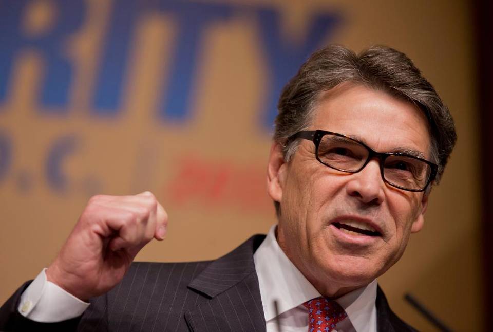 Republican presidential candidate, former Texas Gov. Rick Perry, speaks at the Road to Majority 2015 convention in Washington, Saturday, June 20, 2015. (Manuel Balce Ceneta/AP Photo)