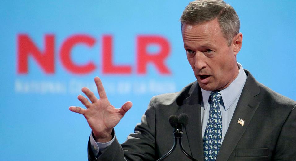 Democratic presidential candidate, former Maryland Gov. Martin O'Malley, speaks at a the National Council of La Raza Annual Conference, Monday, July 13, 2015, in Kansas City, Mo. (AP Photo/Charlie Riedel)