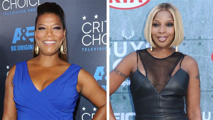 Queen Latifah and Mary J. Blige (AP Photo)