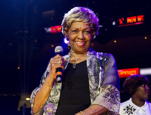 In this May 11, 2013 file photo, Cissy Houston performs during McDonald's Gospelfest 2013 at the Prudential Center in Newark, N.J. Houston, mother of the late Whitney Houston, will be honored at the Gospel Image Awards in Charlotte, N.C. Houston will be the lifetime achievement honoree at Saturdays event, held at the Halton Theater. (Photo by Charles Sykes/Invision/AP, File)
