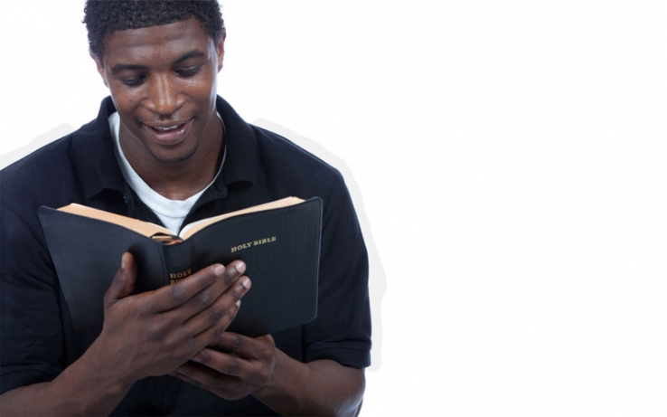 Black Man Reading Bible