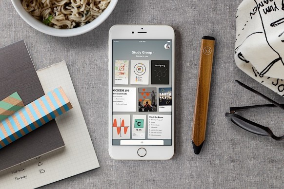 FiftyThree's new Paper for iPhone app is part sketching tool, part note-taker. (Courtesy of FiftyThree)