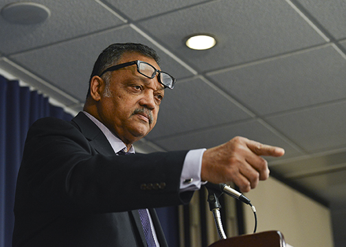 Rev. Jesse Jackson, the founder and president of the Rainbow PUSH Coalition, said the only way to achieve a meaningful return on investment for the dollars spent by African-Americans with auto companies is to measure progress on fair trade. Photo taken during a panel discussion on the the Voting Rights Act of 1965 at the National Press Club in Washington, D.C. on February 18, 2015(Freddie Allen/NNPA News Wire)