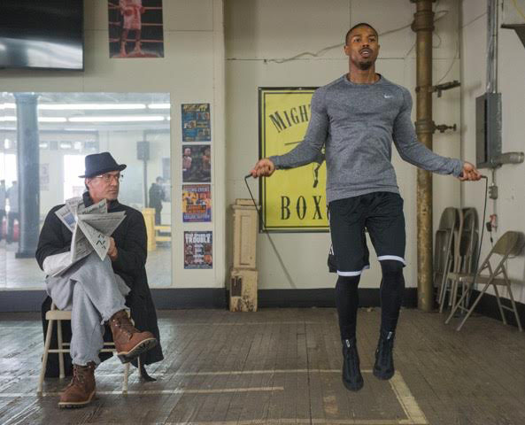 Sylvester Stallone (left) and Michael B. Jordan star in "Creed." (Courtesy Photo/Warner Bros.)