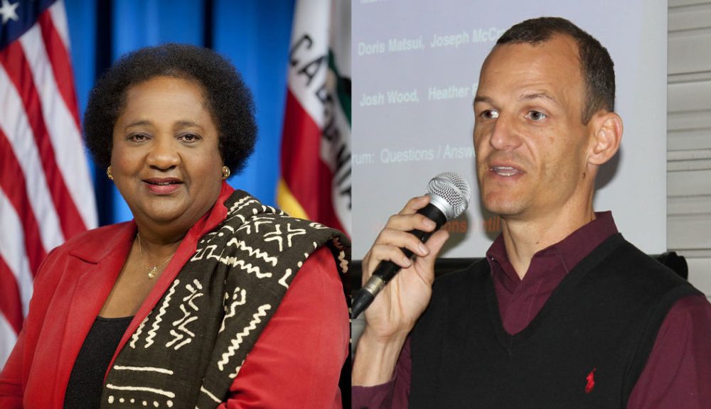 Assemblywoman Shirley Weber, D-San Diego and Assemblyman Kevin McCarty, D-Sacramento co-creators of AB 931