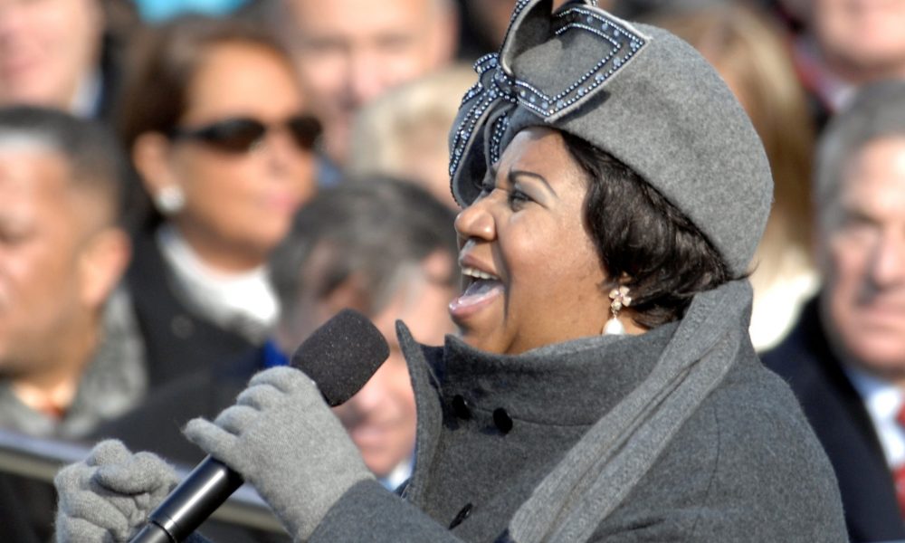 Aretha Franklin sings "My Country 'Tis Of Thee'" at the U.S. Capitol during the 56th presidential inauguration in Washington, D.C., Jan. 20, 2009.