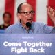 Chairman Tom Perez speaking with supporters at a "Come Together and Fight Back" rally with U.S. Senator Bernie Sanders hosted by the Democratic National Committee at the Mesa Amphitheater in Mesa, Arizona. (Photo: George Skidmore/WikimediaCommons)