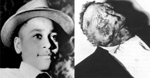Emmett Louis "Bobo" Till (July 25, 1941 – August 28, 1955). He was a fourteen year old African-American from Chicago, Illinois who went to stay for the summer with his uncle, Moses Wright in Money, Mississippi. (Photos: Wikimedia Commons)