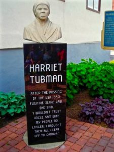 Harriet Tubman Statue in town of St. Catharines (Photo by Dwight Brown)