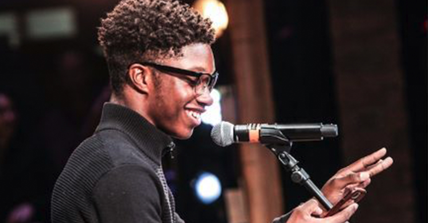 Dontrell Parson of Phelps ACE High School was one of the students chosen to perform at the Kennedy Center after completing his coursework and creative component of the ‘Hamilton’ curriculum offered in high schools in 14 cities around the country. (Courtesy Photo)