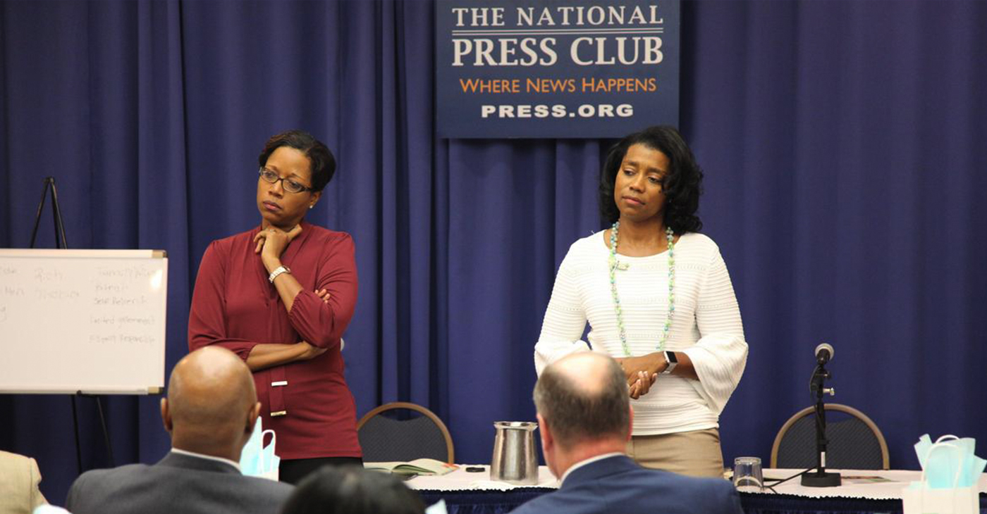 Sisters Deana Bass Williams and Dee Dee Bass Wilbon created GrowthComms as a means for conservatives to learn ideal ways to effectively communicate through digital media. (Photo by XB Underwood)