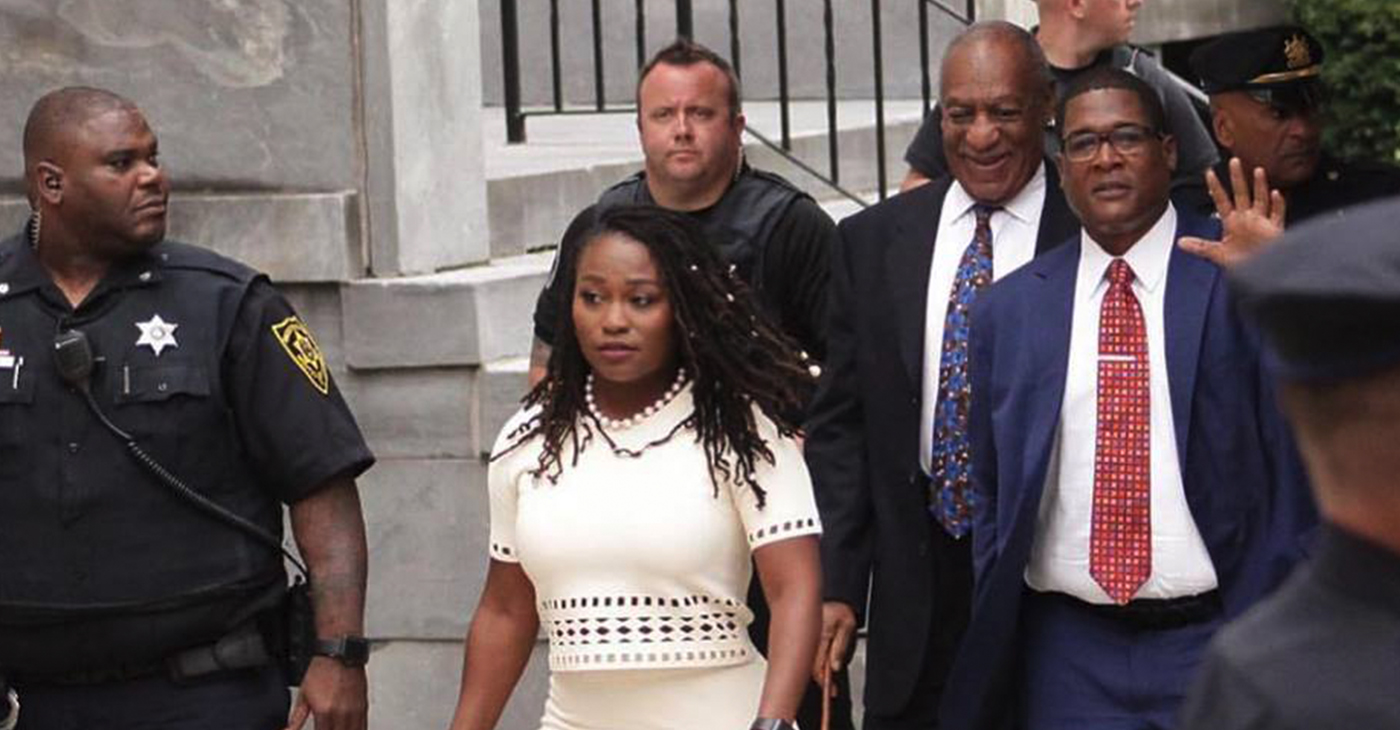 Bill Cosby departs Pennsylvania courthouse following guilty verdict (Facebook)