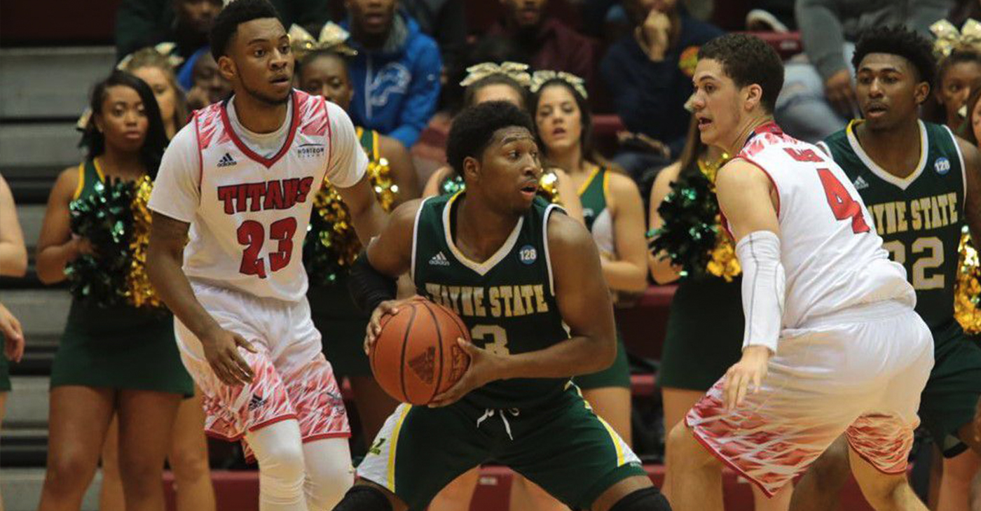 Detroit Mercy senior guard Josh McFolley (left) has one last shot at Wayne State in the City College Series November 3.