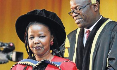 Photo: Nompumelelo Kapa receives doctorate after writing thesis in mother tongue/photo via Twitter