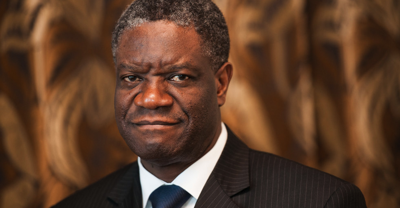 Portrait of Dr. Mukwege for Right Livelihood Awards by Wolfgang Schmidt