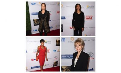 (Top Row, L-R): Civil rights lawyer and honoree, Constance L. Rice and Los Angeles World Airports CEO and honoree, Deborah Flint (Bottom Row, L-R): Actress, Dawnn Lewis and honoree, Barbara Eden