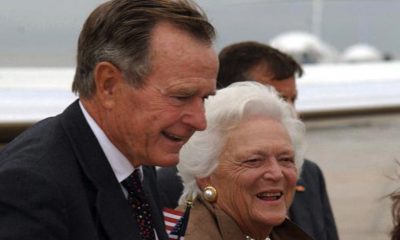 George H.W. Bush and Barbara Bush.