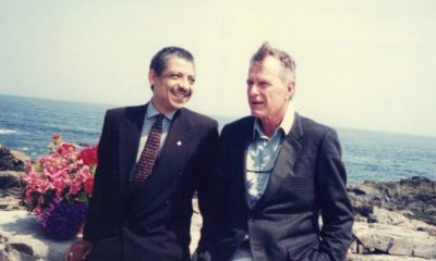 (l-r) Robert Goodwin and George Bush