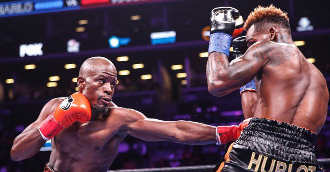 Tony Harrison (left) defeated Jermell Charlo (right) for the WBC Junior Middleweight title.