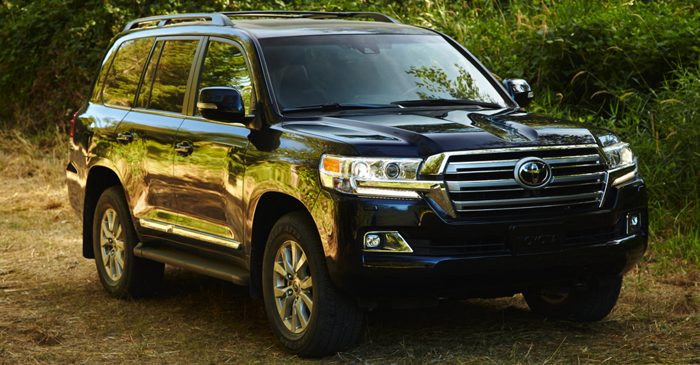 The Toyota Land Cruiser is one of the few truck-based three-rowed vehicles that can carry eight people — and everybody has a seat, no sharing.