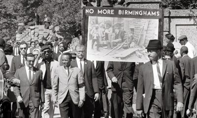 Congress of Racial Equality and members of the All Souls Church, Unitarian located in Washington, D.C. march in memory of the 16th Street Baptist Church bombing victims. The banner, which says “No more Birminghams”, shows a picture of the aftermath of the bombing. (Photo: US News & World Report Collection, US Library of Congress / Wikimedia Commons)