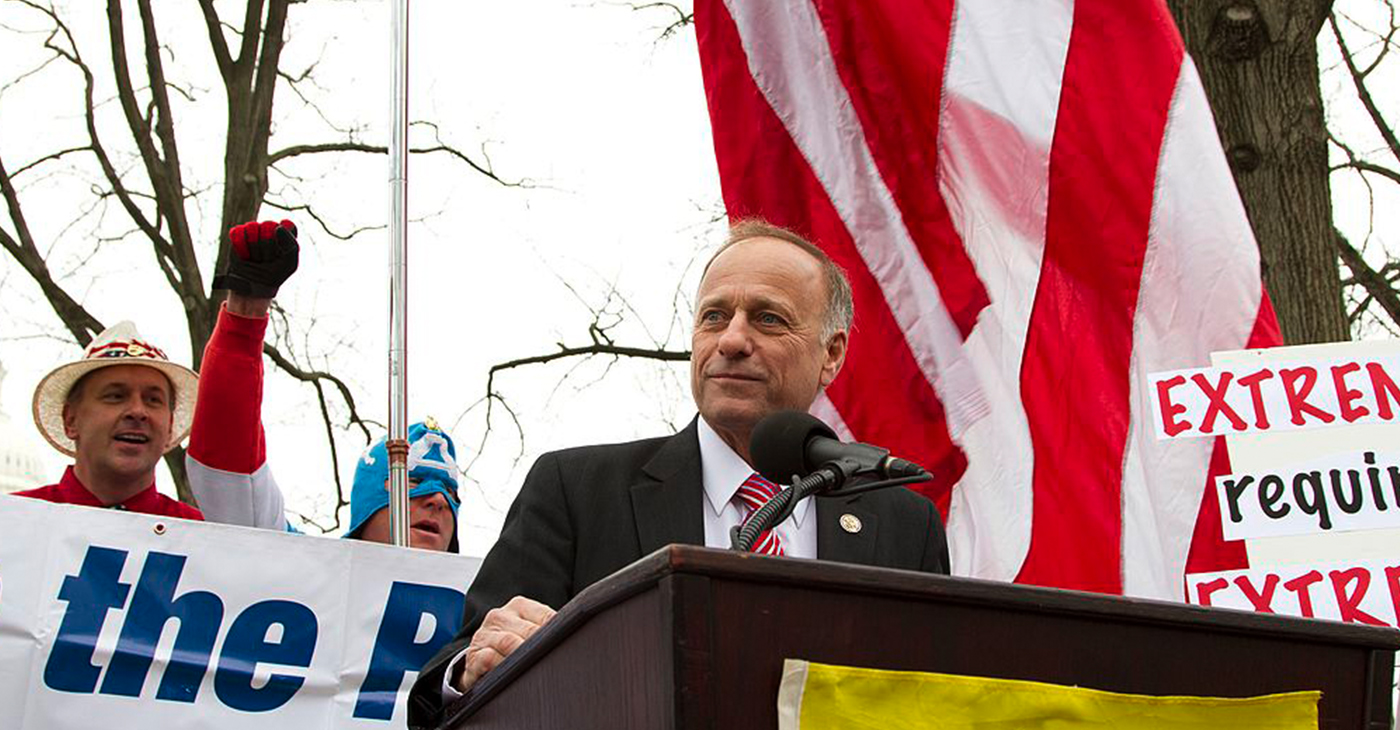 Rep. Steve King speaking (Photo by: Mark Taylor | Wiki Commons)