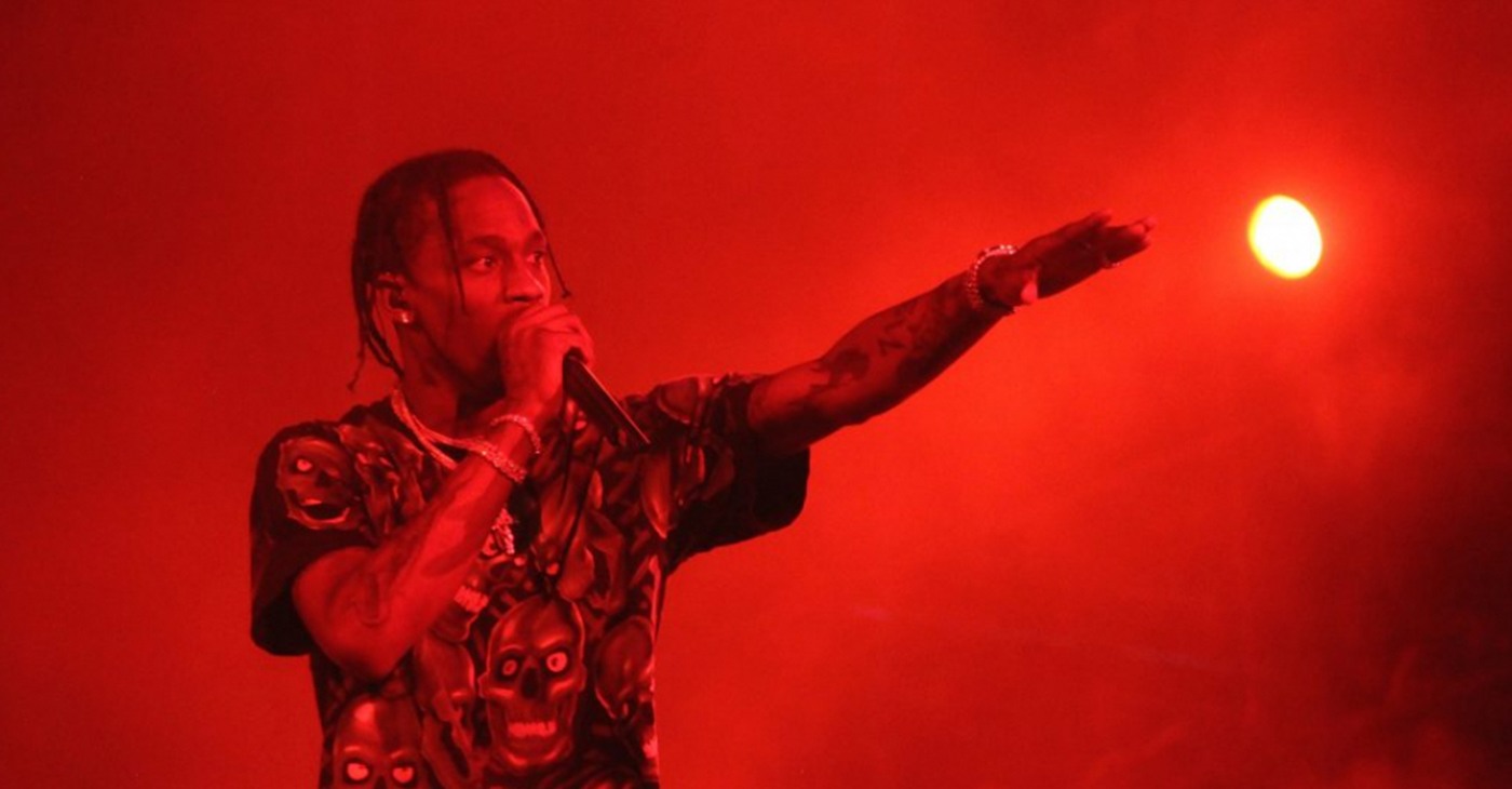 Travis Scott performing at the Rolling Loud Festival 2018 in Miami. (Photo credit: A.R. Shaw for Steed Media)