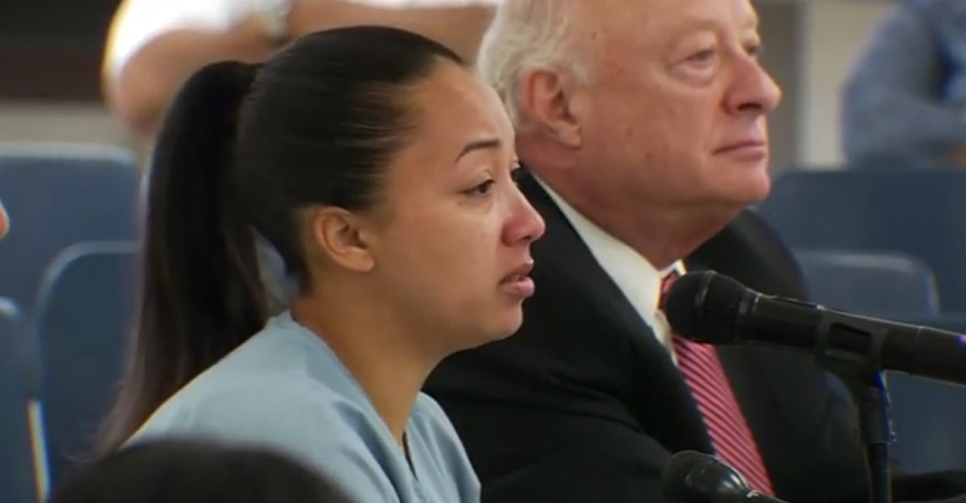 Human trafficking victim and convicted murderer, Cyntoia Brown, was granted clemency Jan. 7 by outgoing Tennessee Republican Gov. Bill Haslam. (Reuters) Screen capture from video.