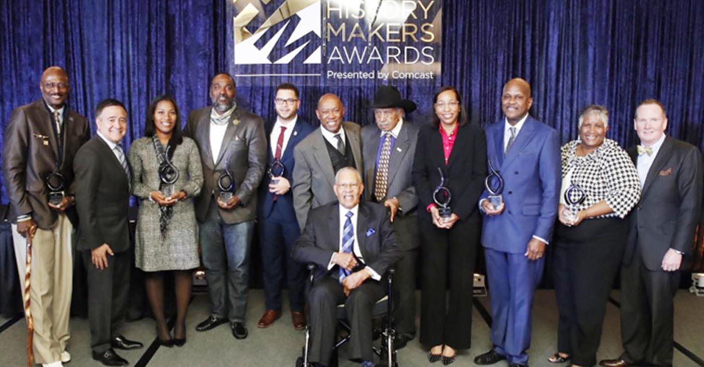 Comcast and Houston Mayor Sylvester Turner honor ten community volunteers and civic leaders at the second-annual Mayor’s History Makers Awards Luncheon (Photo by: forwardtimes.com)